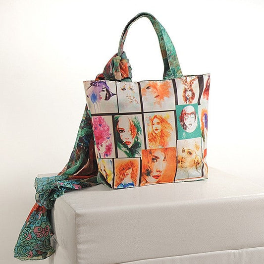 Picture Collage Scarf Bags- SCF-913