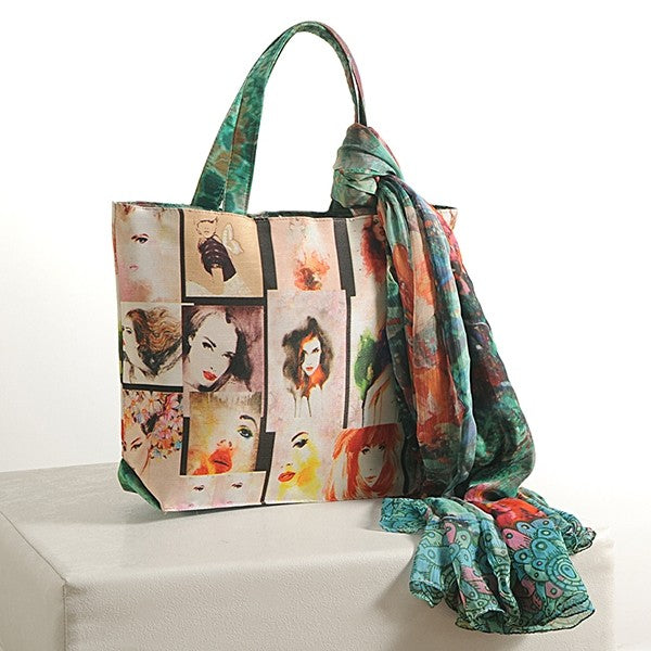 Picture Collage Scarf Bags- SCF-913