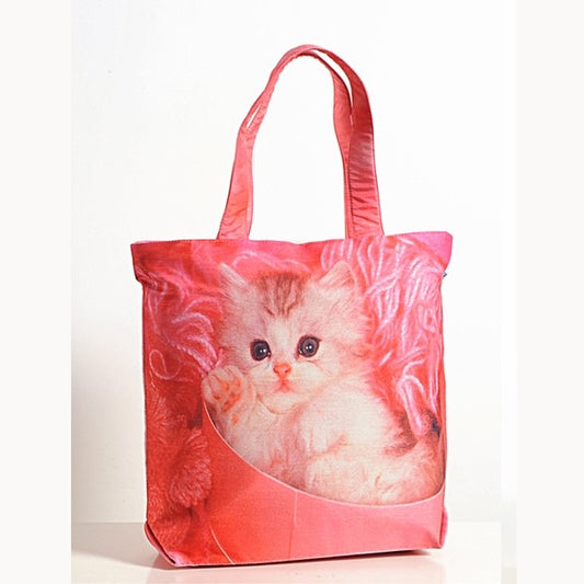 Cuddled Kitty Animal Theme Bags- Cats-1