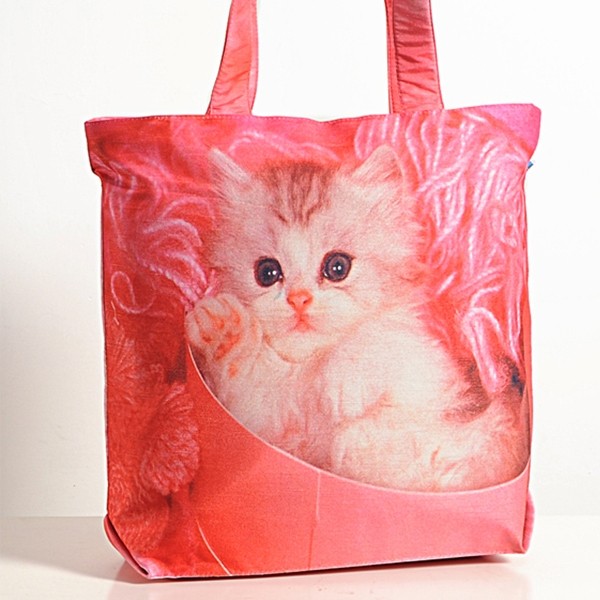 Cuddled Kitty Animal Theme Bags- Cats-1