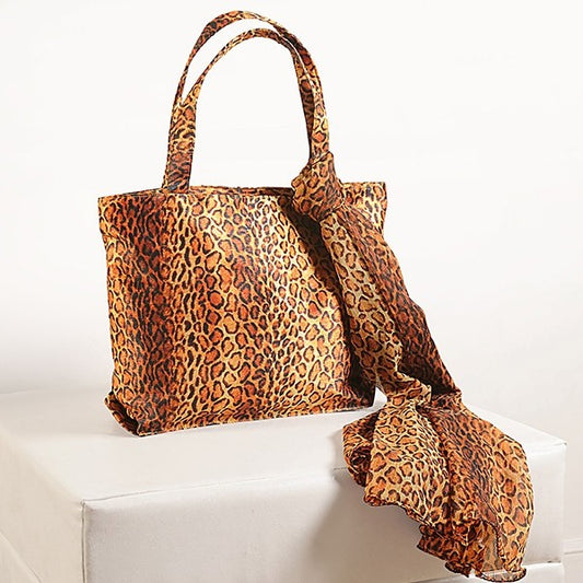 Leopard Prints Scarf Bags- SCF-903