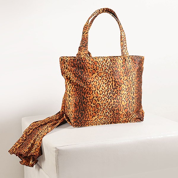 Leopard Prints Scarf Bags- SCF-903