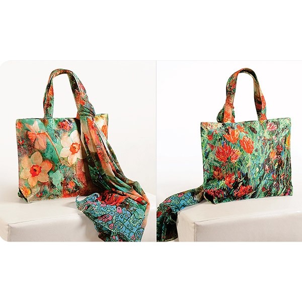 Artistic Floral Scarf Bags- SCF-904