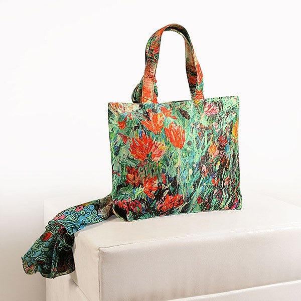 Artistic Floral Scarf Bags- SCF-904