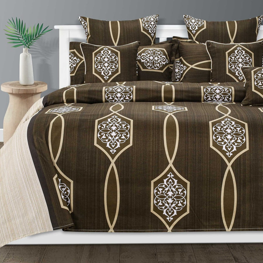 Fashion Rapture Swayam Zinnia Fitted Bed Sheet-25014