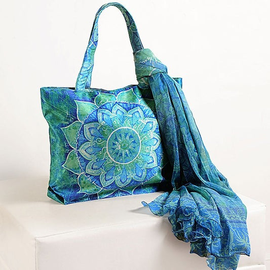 Blue Green Scarf Bags- SCF- 906