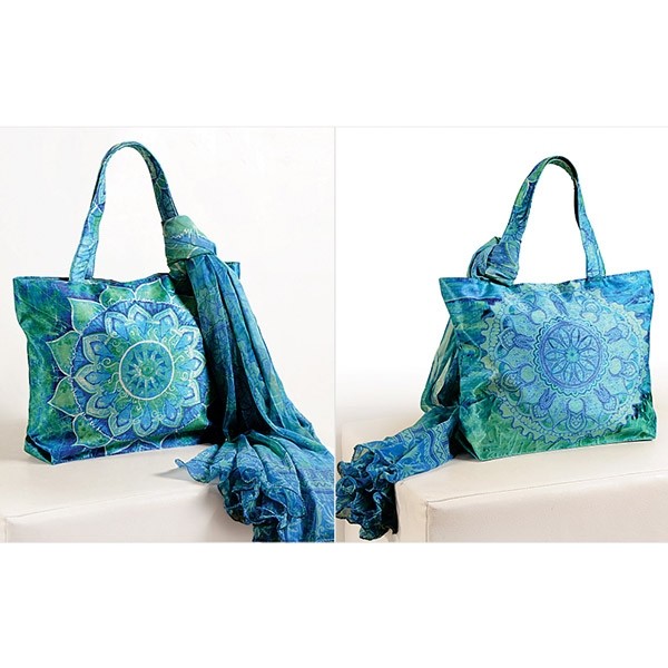 Blue Green Scarf Bags- SCF- 906