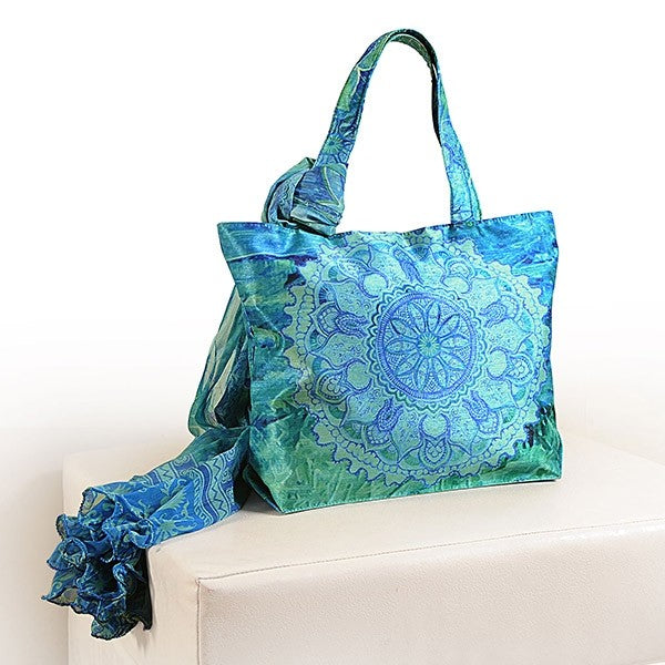 Blue Green Scarf Bags- SCF- 906