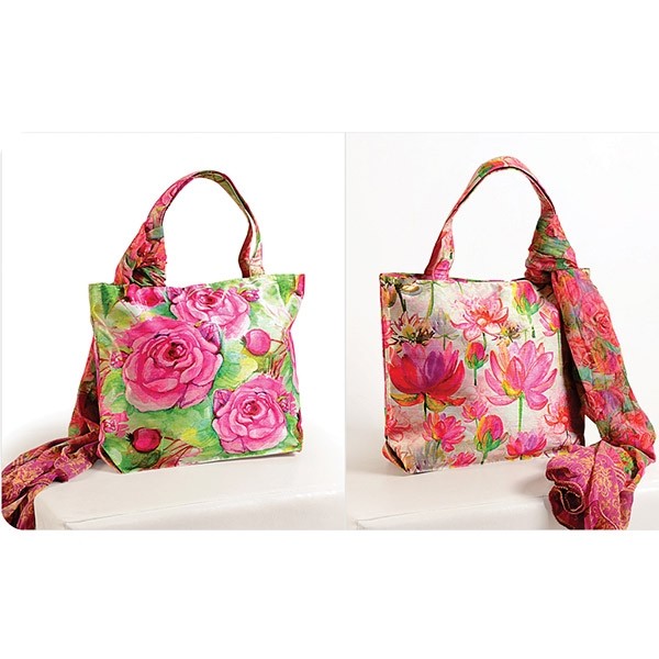 Lotus Rose Scarf Bags- SCF-907