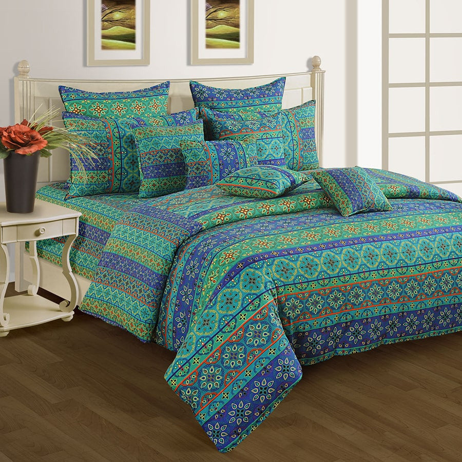 Shades Of Paradise Fitted Bed Sheet- 1423