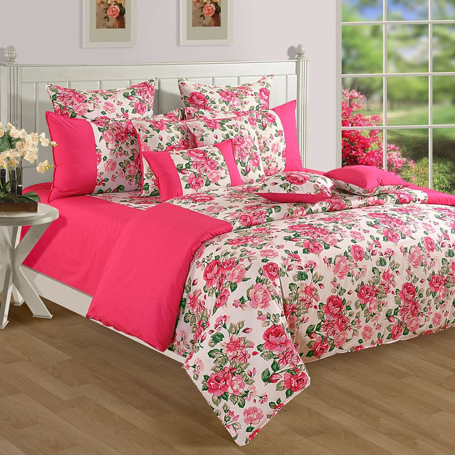 Shades Of Paradise Fitted Bed Sheet- 1428