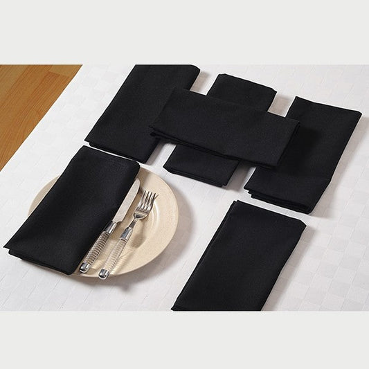 Coal Black Dinner Napkin Sets – Black