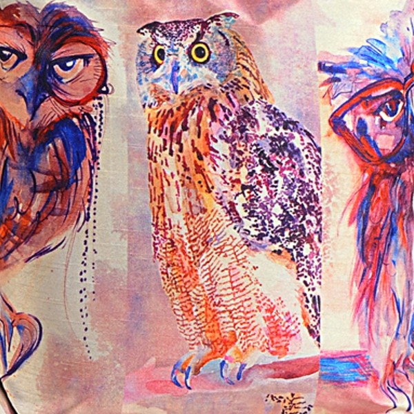 Owl Painting Animal Theme Bag- Owl-3