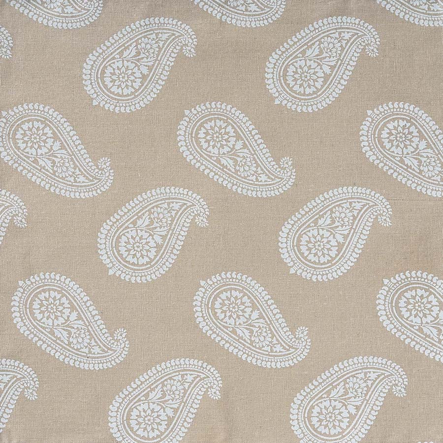 GHARANA BOLSTER COVER BEIGE AND WHITE -10505