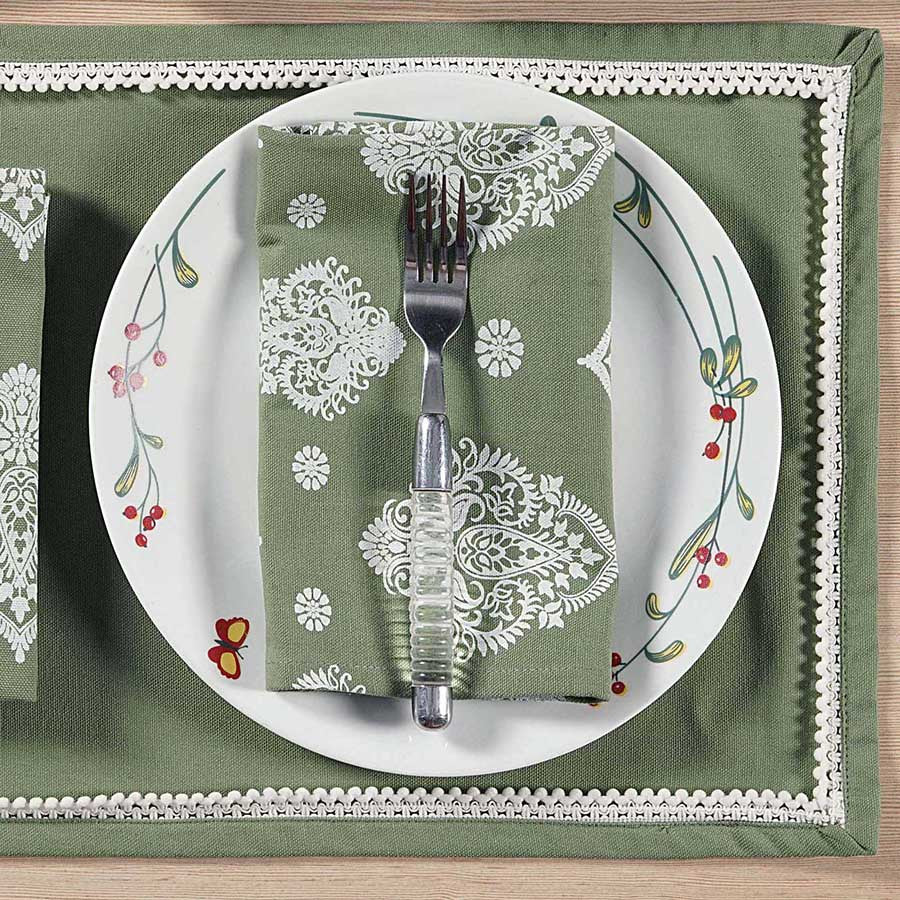 Printed Rectangular Table Linen-10501