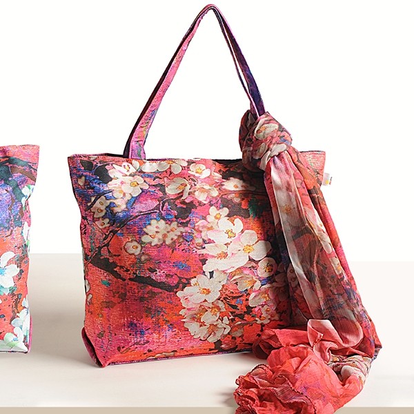 Floral Fashion Bags & Scarf – SCF 933