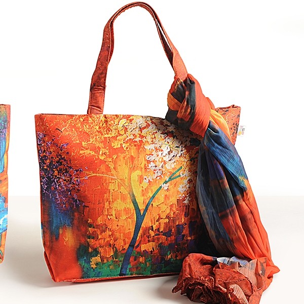 Artistic Bliss Bags & Scarf – SCF 934