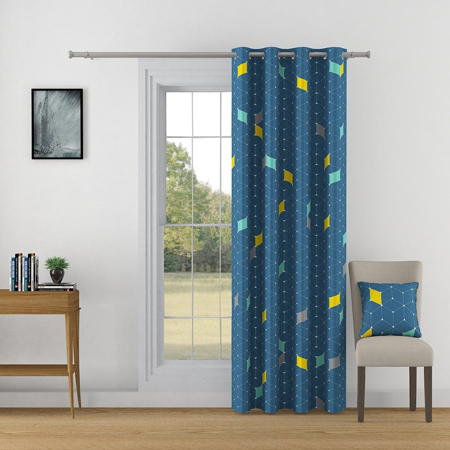 Blue Bliss Omega Curtains - 3747