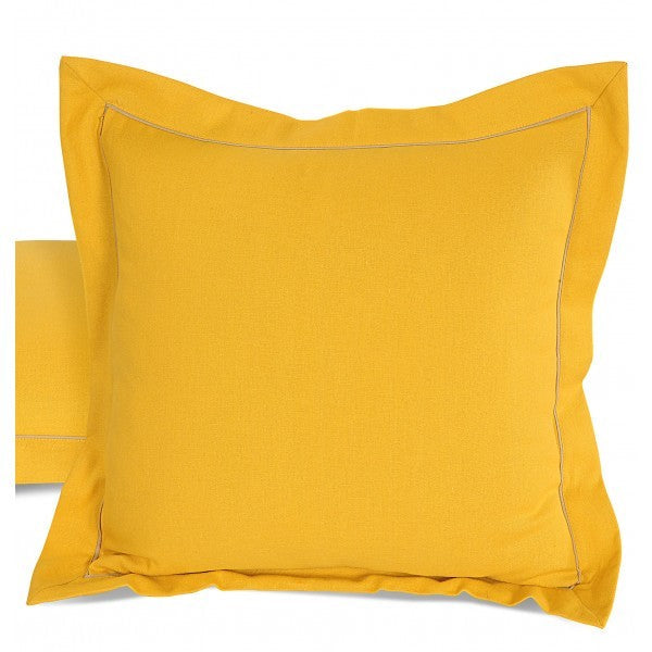 Yellow Cushion Cover-Cushion Sld Yellow