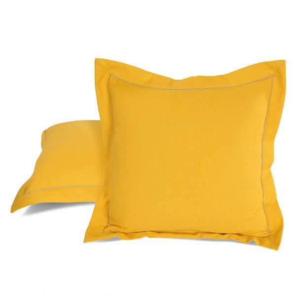 Yellow Cushion Cover-Cushion Sld Yellow