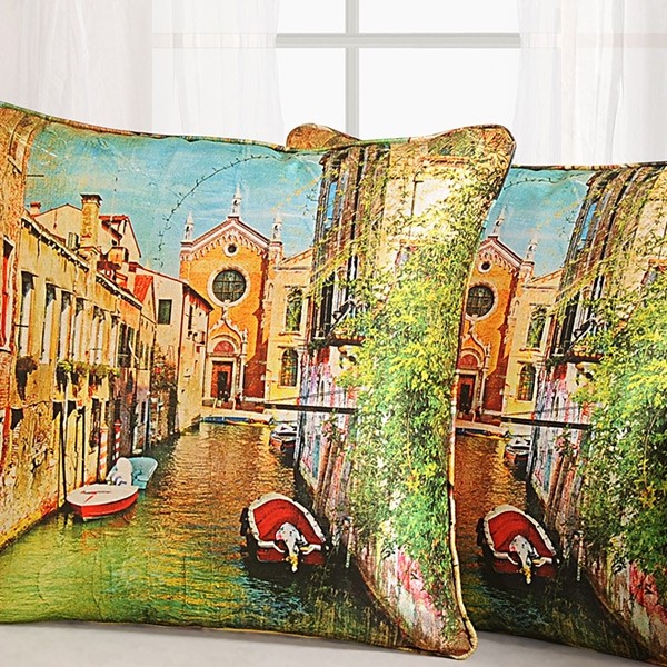 River Digital Printed Cushion Cover- DCC- 1107