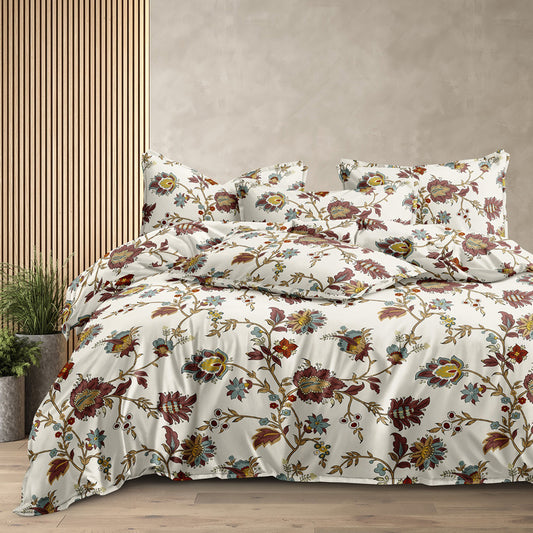 Grand Opal Double Bedsheet with 2 Pillow Covers - 23501