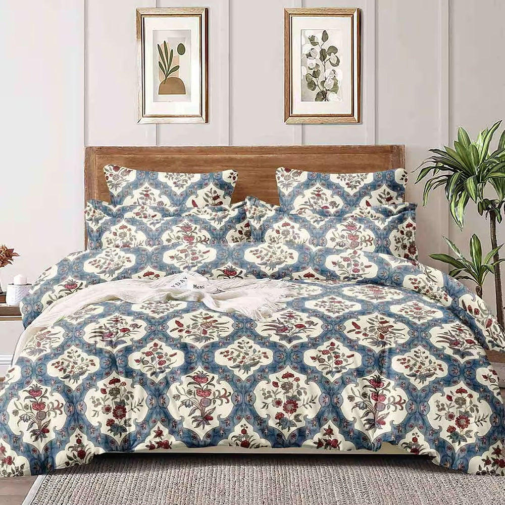 Grand Opal Double Bedsheet with 2 Pillow Covers - 23502