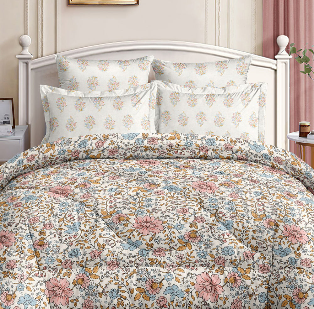 Grand Opal Double Bedsheet with 2 Pillow Covers - 23504