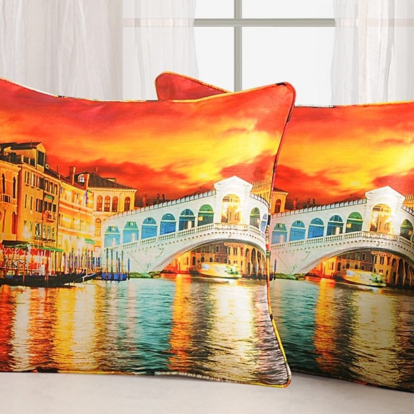 Shimmery Sun Printed Cushion Cover-DCC-1161
