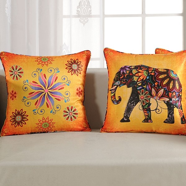 Elephant Digital Printed Cushion Cover- 1152