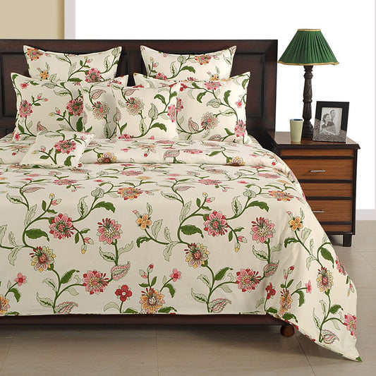 Fancy Glory Vedic Fitted Bed Sheet-12209