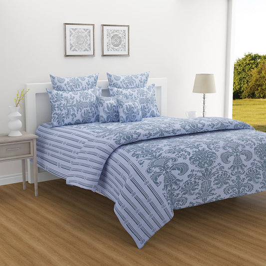 Blazing Beauty Vedic Fitted Bed Sheet-12225