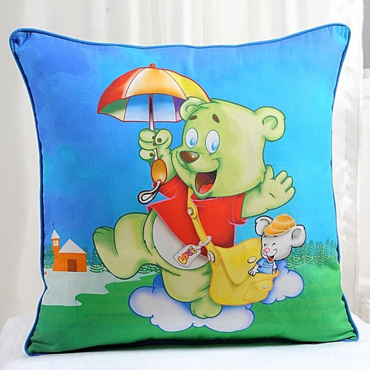 Dancing Teddy Kids Cushion Covers- KCC-131