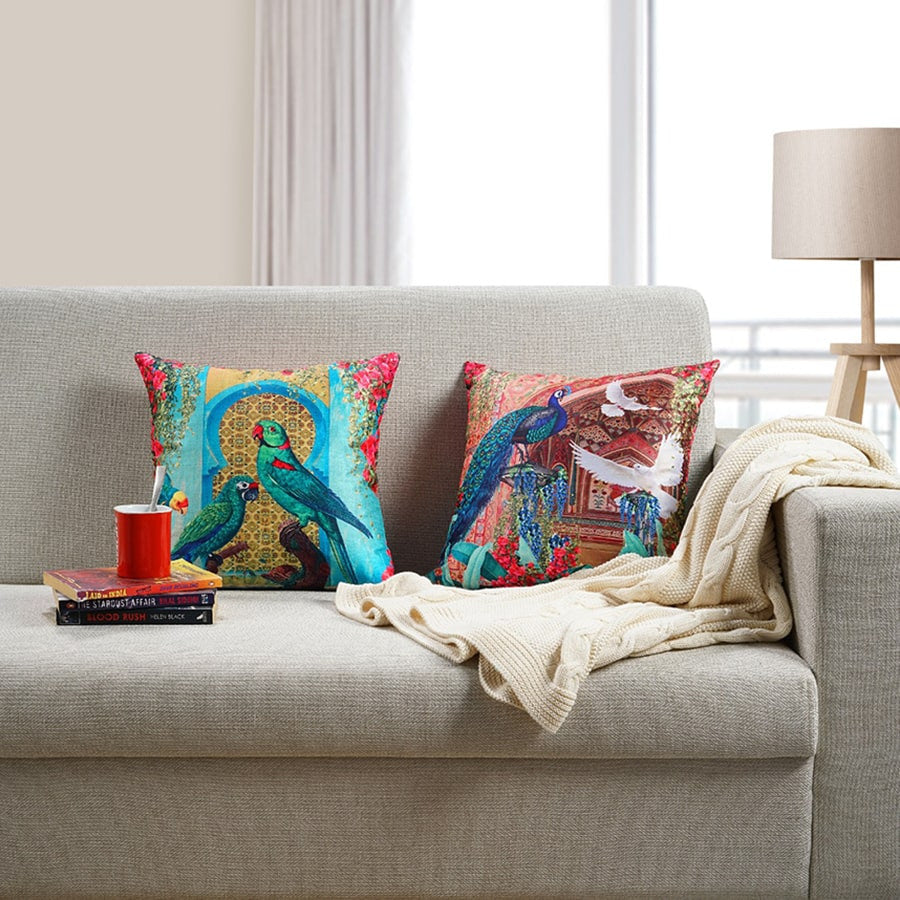 Digital Printed Dupion Cushion Covers-5263