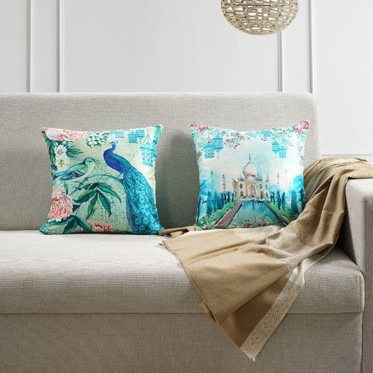 Digital Printed Dupion Cushion Covers-5268