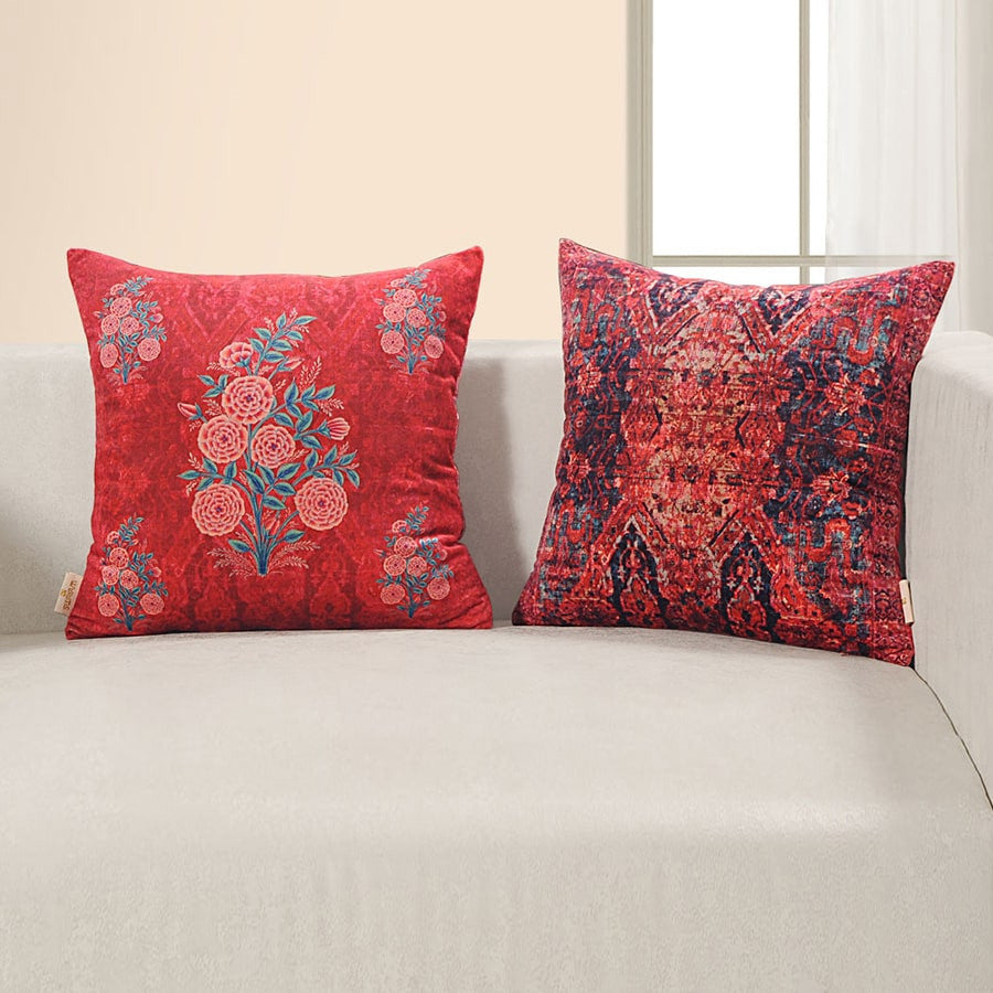 Digitally Printed Velvet Cushion Cover-5223