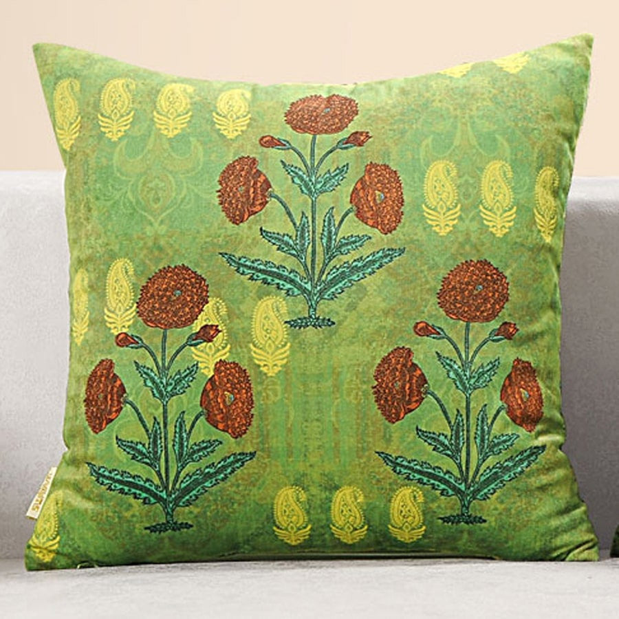 Digitally Printed Velvet Cushion Cover-5224