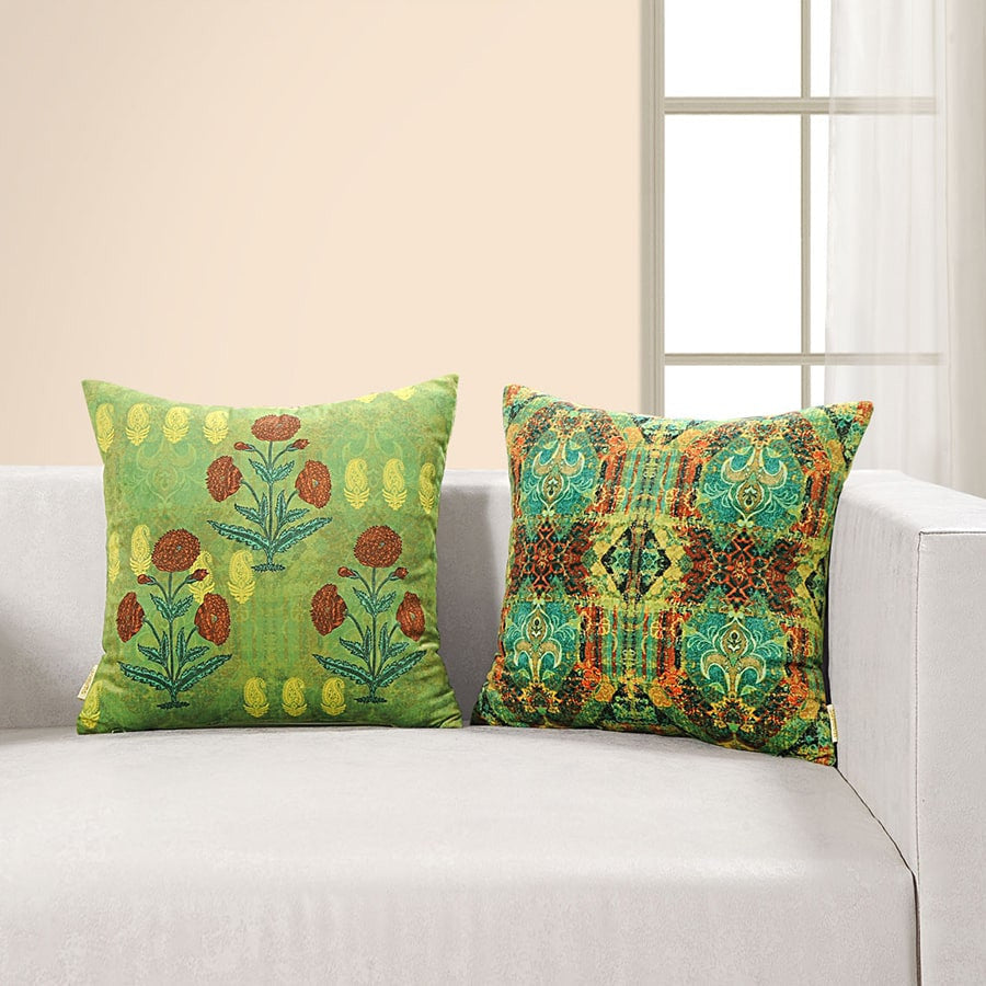 Digitally Printed Velvet Cushion Cover-5224