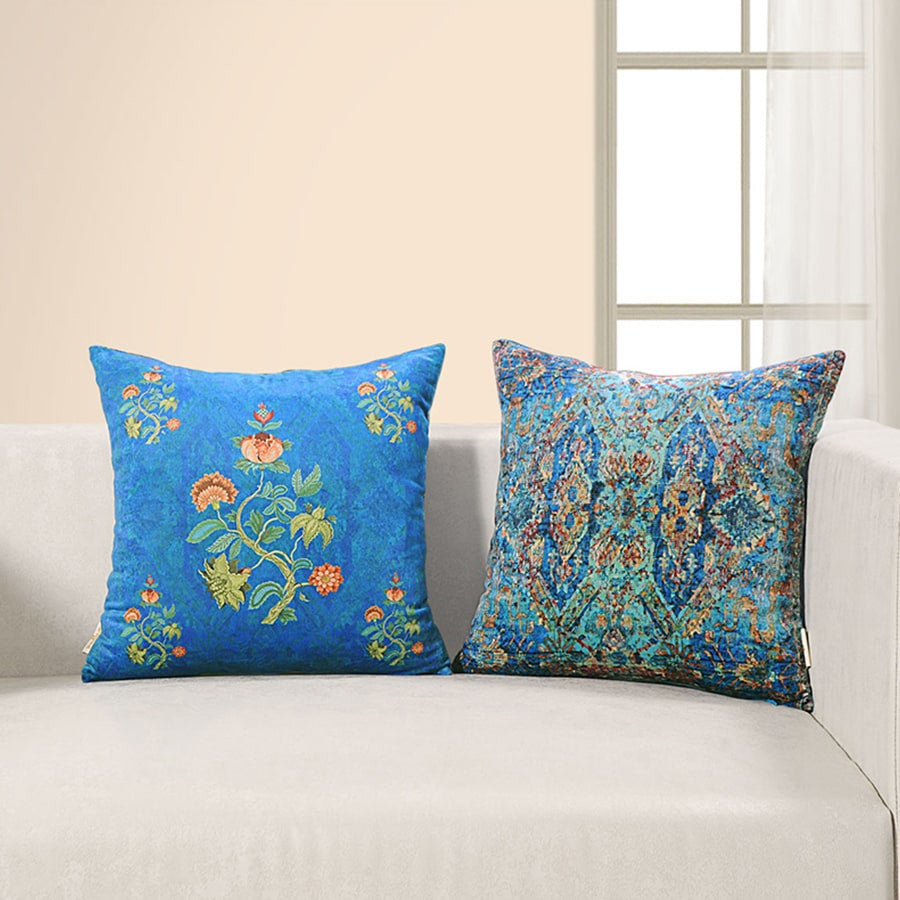 Digitally Printed Velvet Cushion Cover-5225