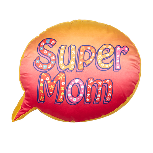 SUPER MOM SHAPED DIGITAL CUSHION COVER