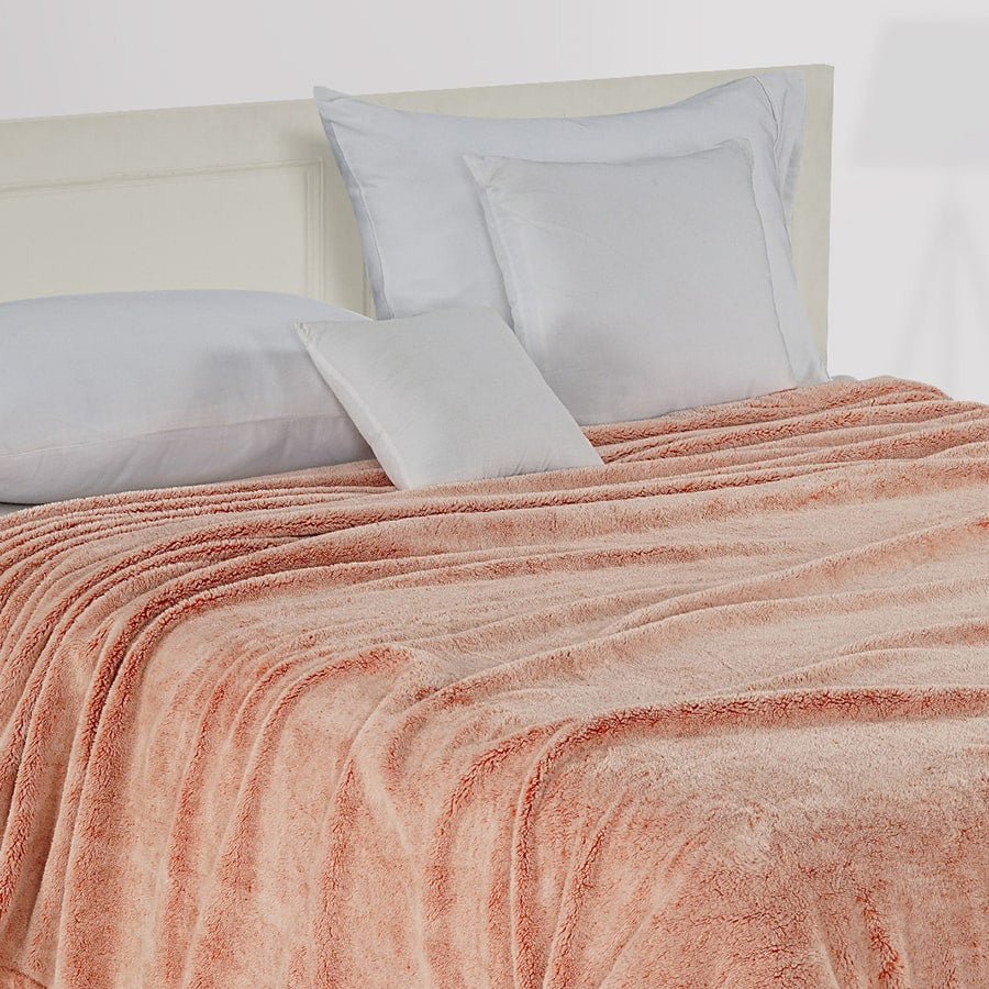 Peach Premium Micro Fur Top Sheet - 78051