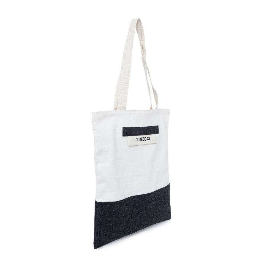 Felt Canvas Weekday Shopping Bag