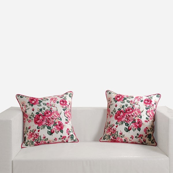 Artistic Roses Printed Cushion Covers – 1428