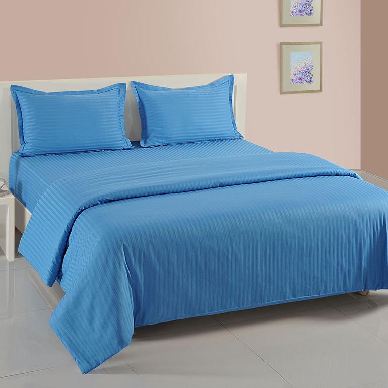 SONATA CORAL: ALASKAN BLUE BED SHEET