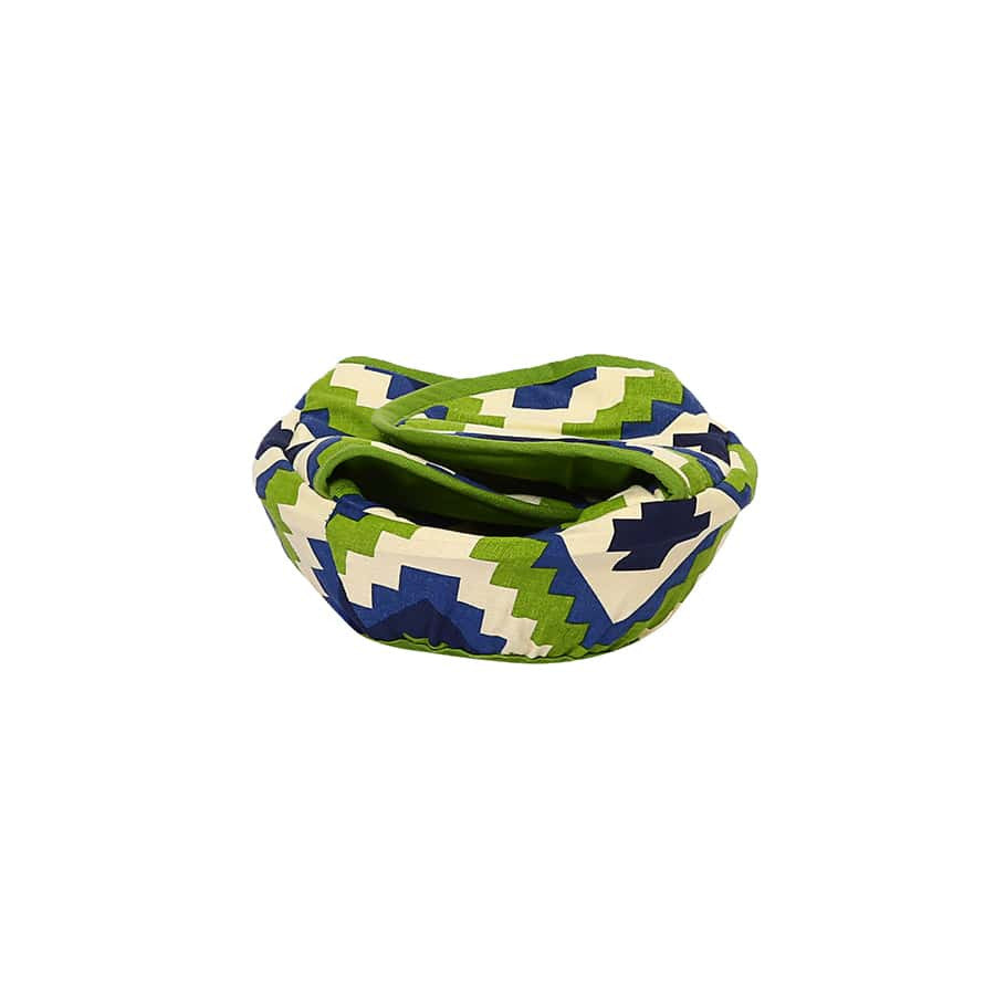 Shades of Paradise Printed-Round Bread Basket-1408