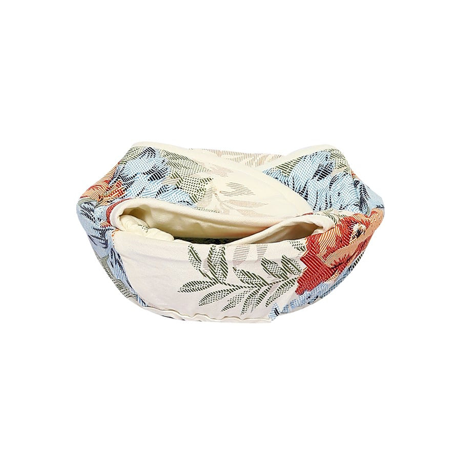 Shades of Paradise Printed-Round Bread Basket-15005