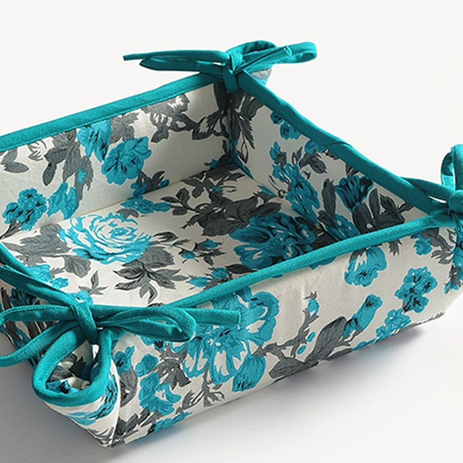 Shades of Paradise Printed-Square Bread Basket-2711