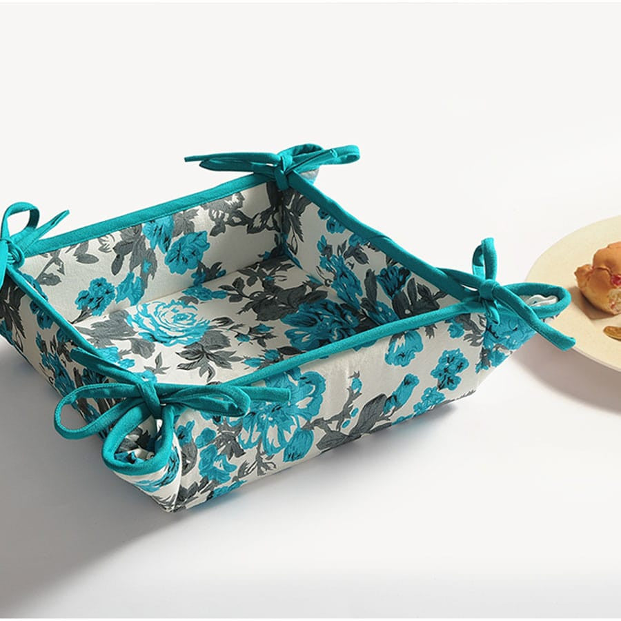 Shades of Paradise Printed-Square Bread Basket-2711