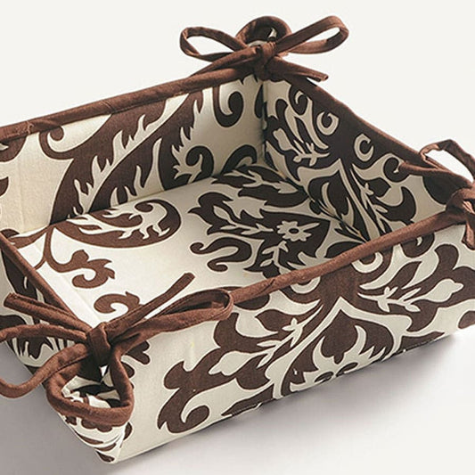 Shades of Paradise Printed-Square Bread Basket-9009