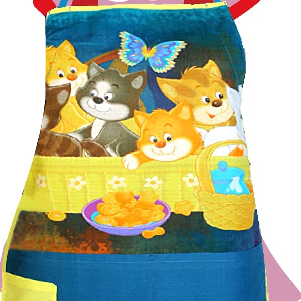 Happy Kittens Kids Apron- KAP-101